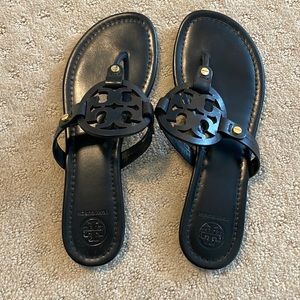 Tory Burch Miller Sandal, black, size 8
